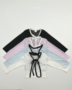 [HARO HARO] Cotton candy ribbon cardigan (2XL/3XL/4XL) / [하로하로] 솜사탕리본가디건 (2XL/3XL/4XL)