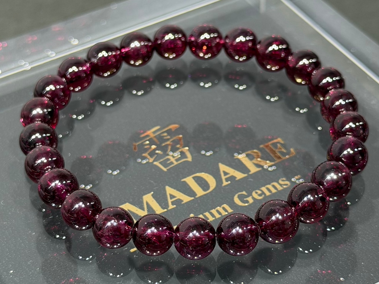 No.2324-5 【S】ロードライトガーネットブレスレット