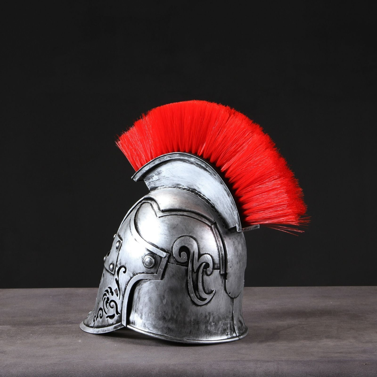 オブジェ 鉄兜 シルバー ローマ兵 ヘルメット 中世 レプリカ おしゃれ