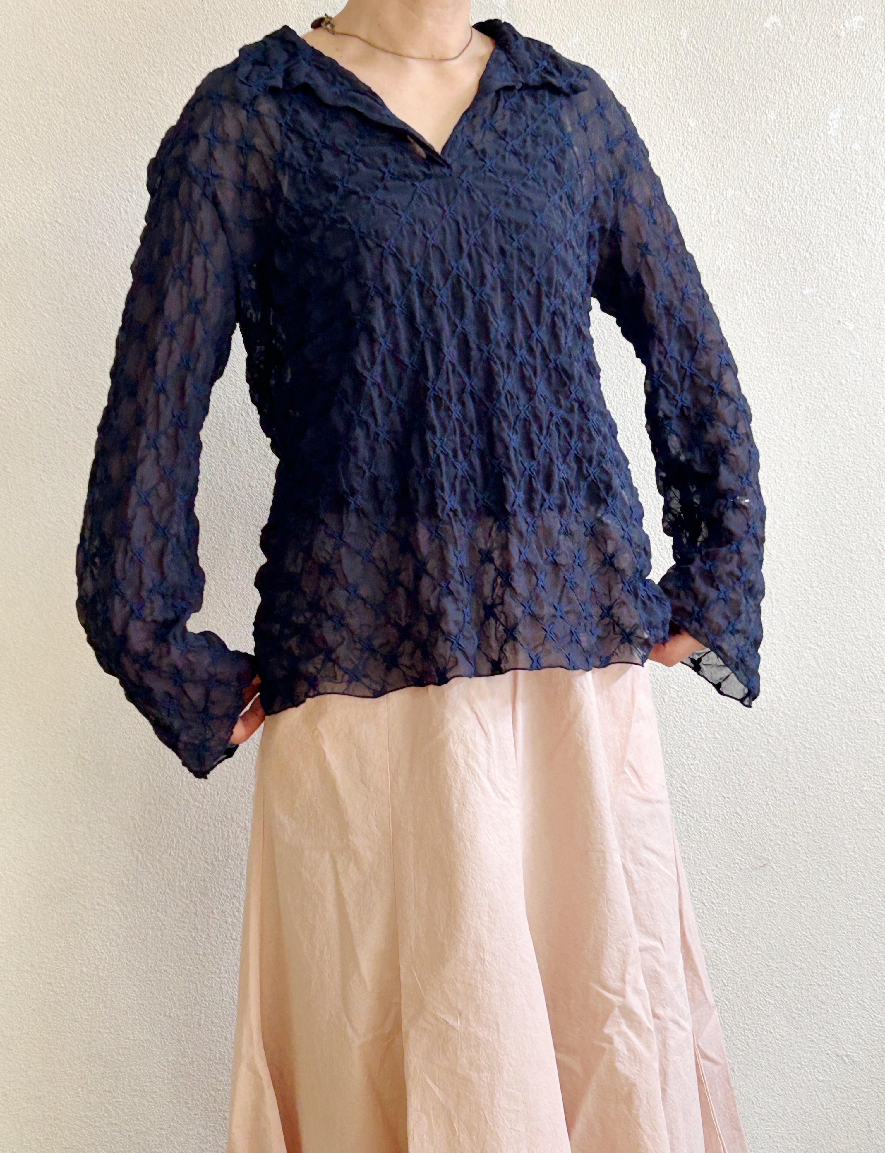 MEYAME/LACE SKIPPER BLOUSE | sprig