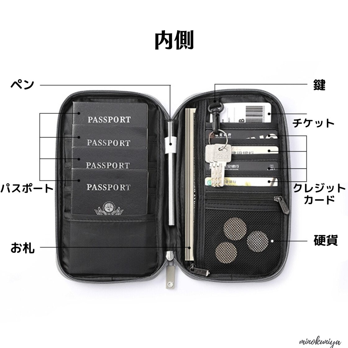 パスポートケース【ミニボールペン付き】スキミング防止 カバー パスポートケース【ミニボールペン付き】スキミング防止 カバー