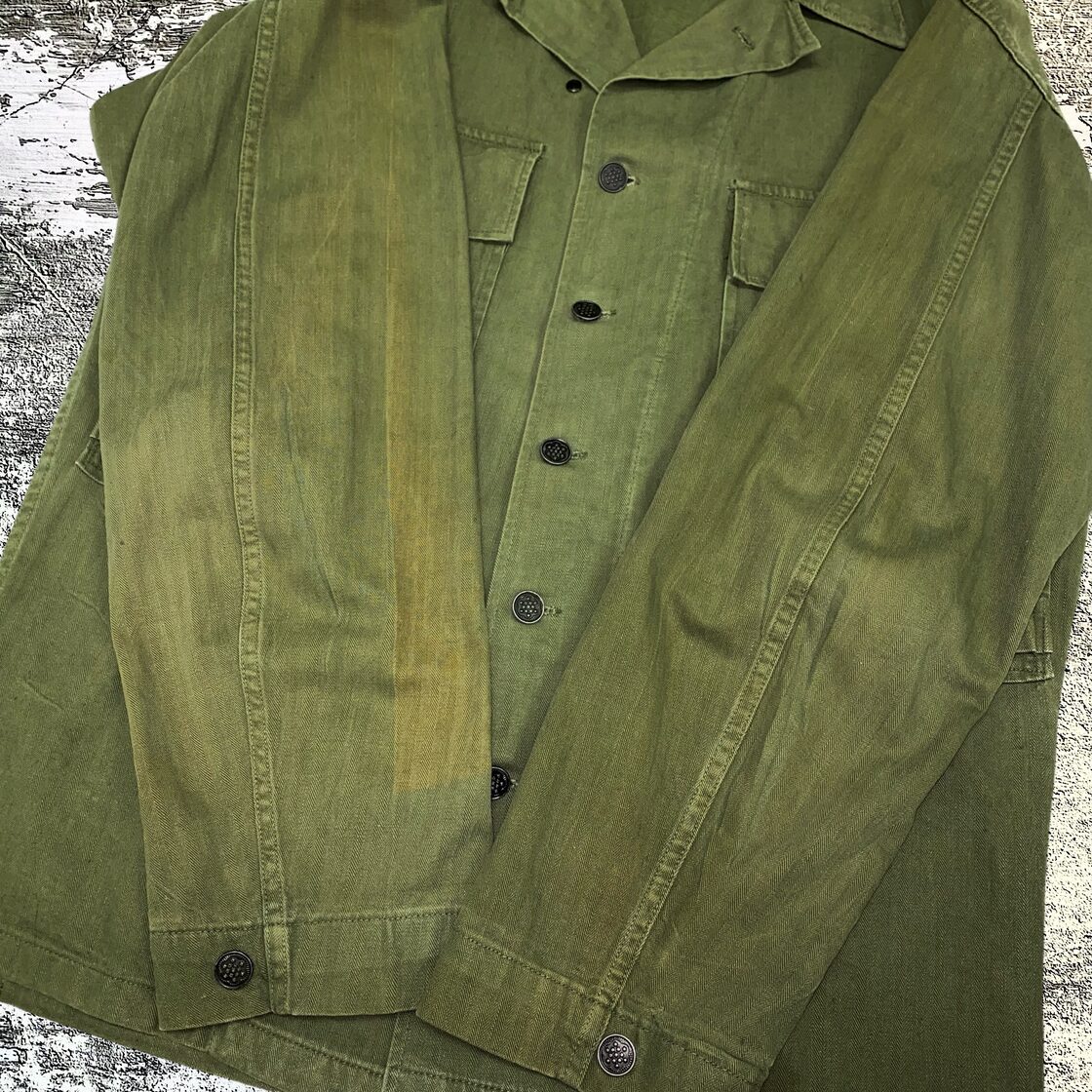 40s WW2 US.ARMY M-43 HBT 13STAR JACKET 2TONE 13スター 2トーン ガス 