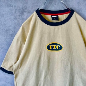 FTC center logo ringer T-shirt size L 配送B　