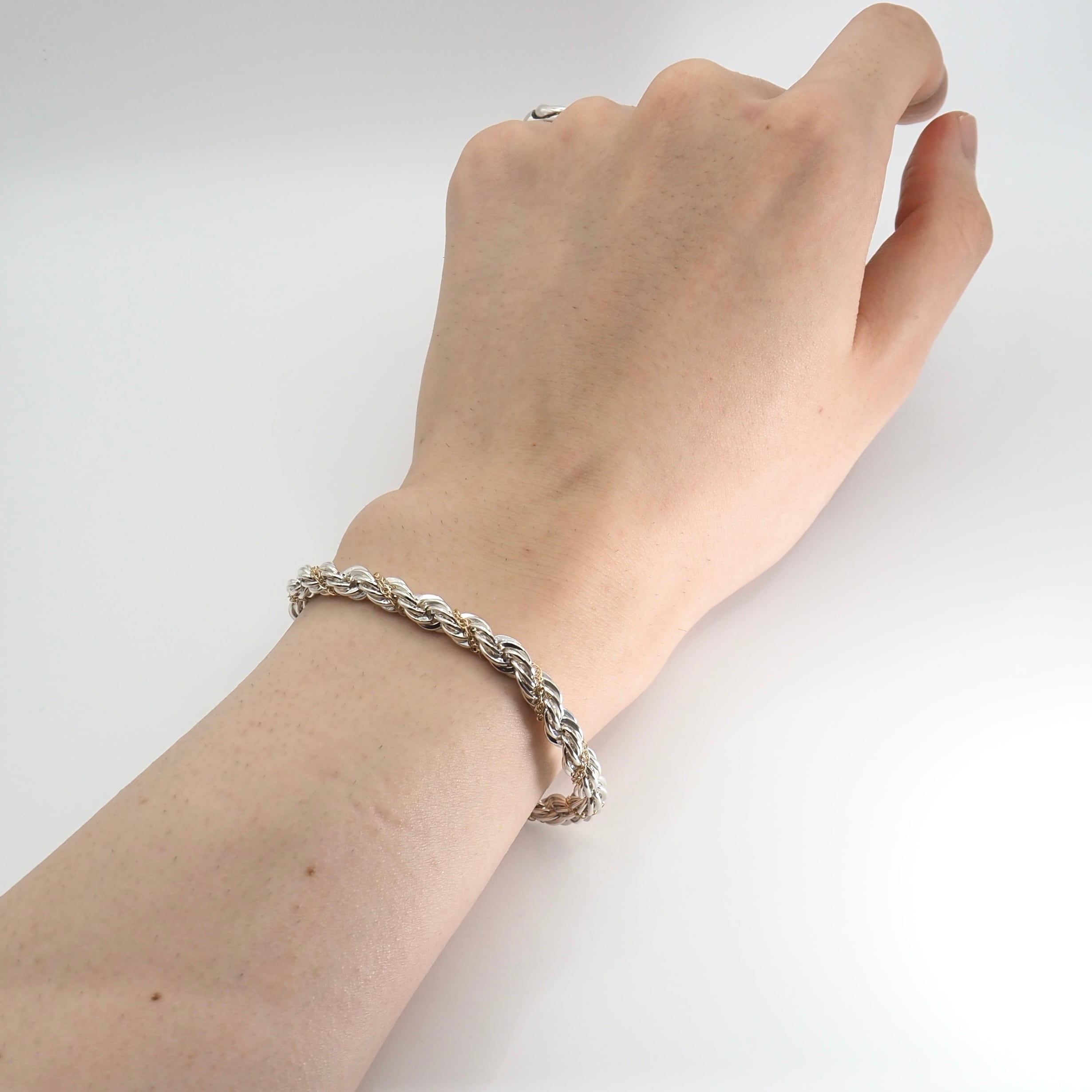 Tiffany&Co. ヴィンテージツイストロープチェーン コンビ ブレスレット