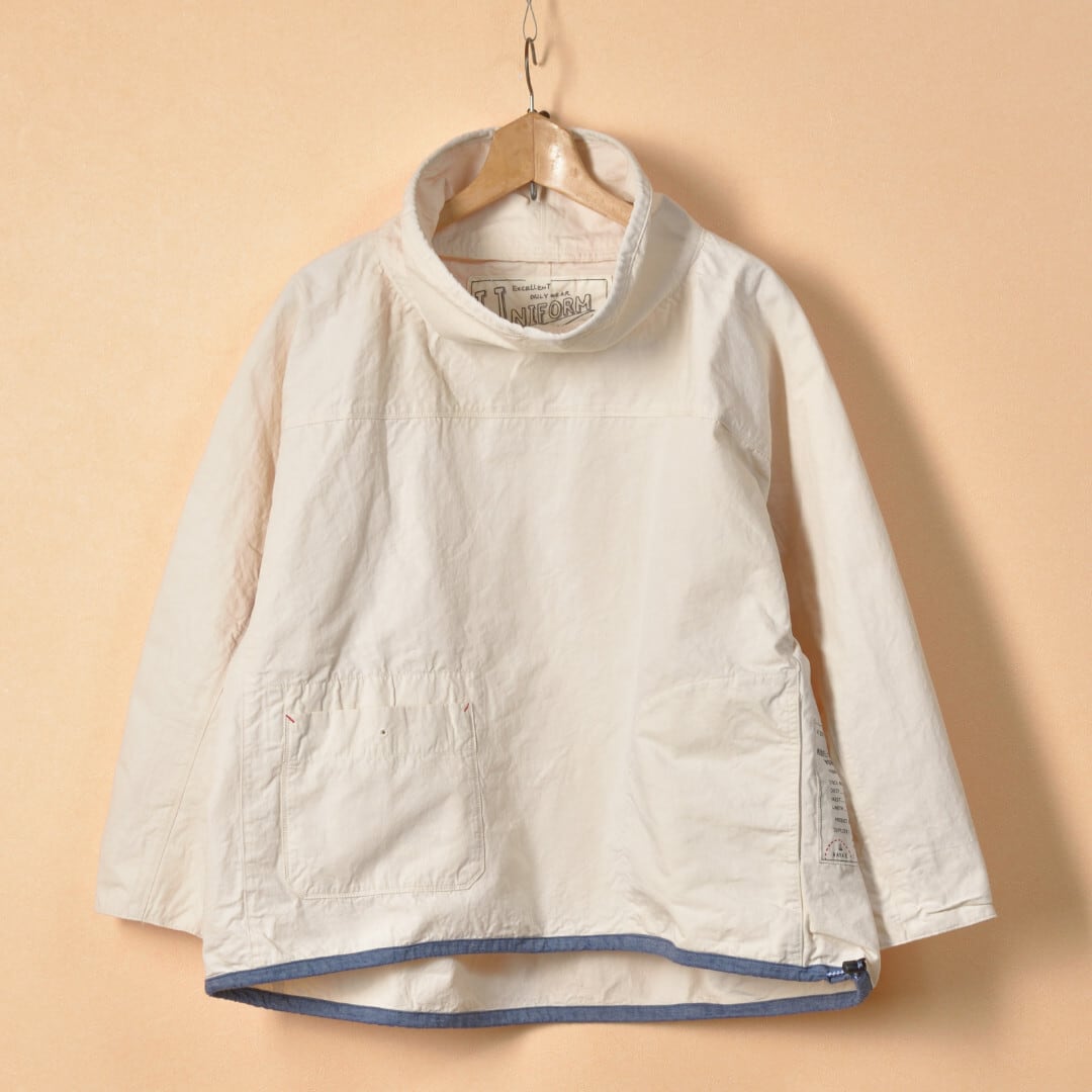 快晴堂 カイセイドウ HAYATE マリンデッキクルーヤッケ・アッシュアイボリー【送料無料】