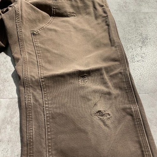 ダークブラウン ダブルニー Carhartt B136 DKB 36×32 詳細写真14