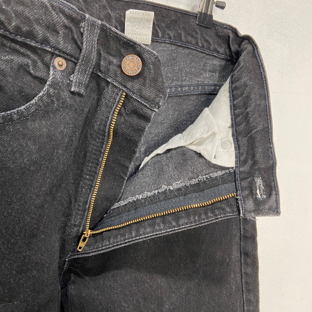 90s USA製　Levi's 554 ブラックデニムパンツ　W31L32