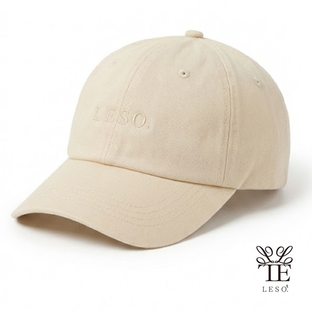 【 LESO. レソット 】Signature Minimalist Cap - Black ユニセックス / アジャスタブル