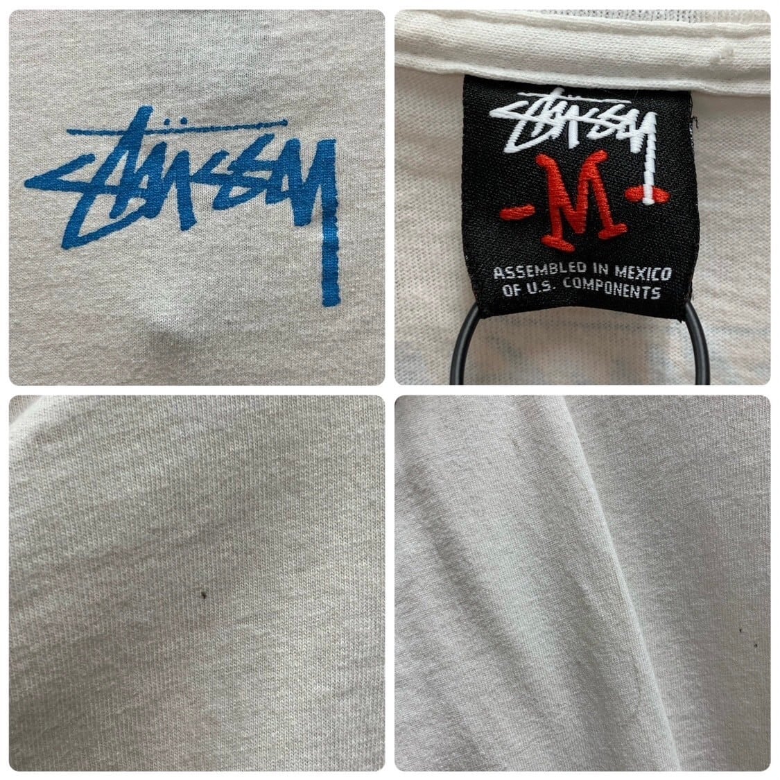 STUSSY ステューシー ロンT 長袖 DJ ストックロゴ プリント M STUSSY ステューシー ロンT 長袖 DJ ストックロゴ プリント M