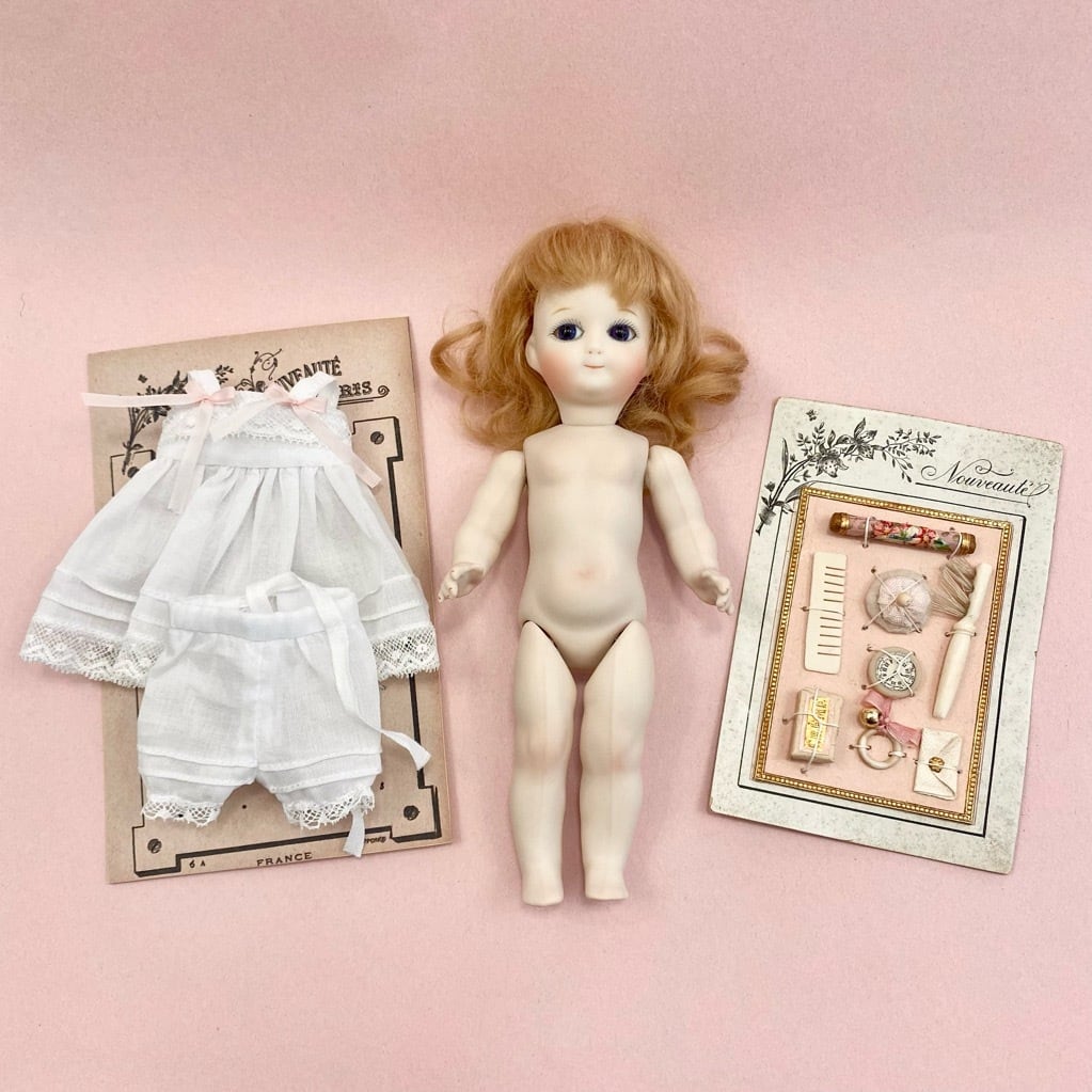 Handmade ビスクドール ミニョネット 約18cm前後 ヴィクトリアン