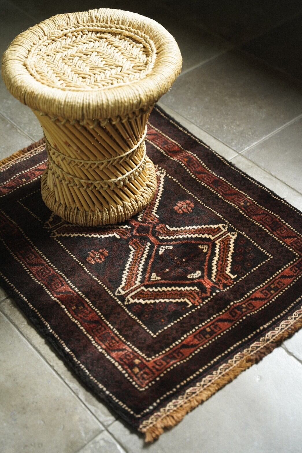 ペルシャ絨毯　ヴィンテージバルーチラグ Baluch rug 142×80cm トライバルラグバルーチ族ヴィンテージラグ ペルシャ絨毯