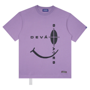 【DEVA STATES】Tshirt - SCREW - Washed Purple