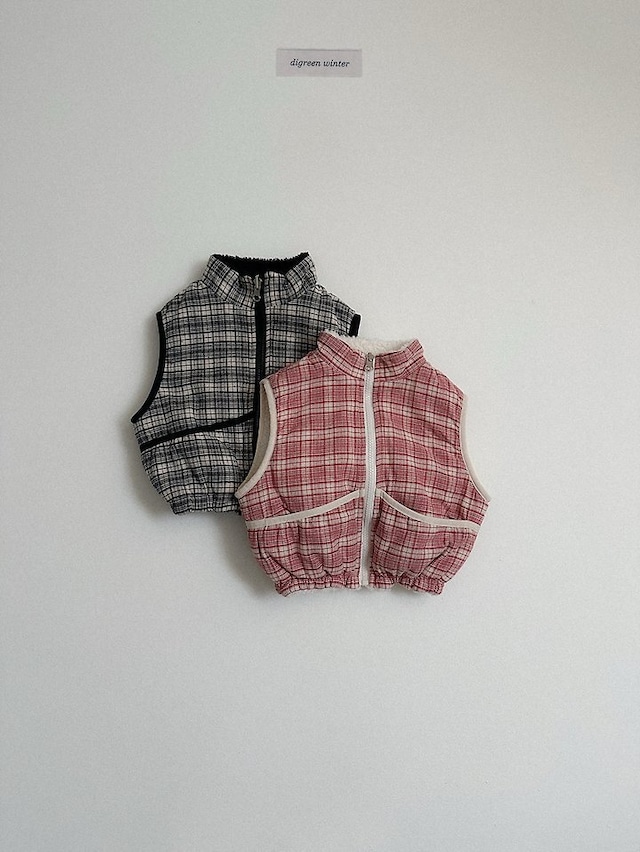 〖取寄〗韓国子供服 / 26winter / Digreen / リバーシブルベスト / キッズ / 冬服 *S~2XL*