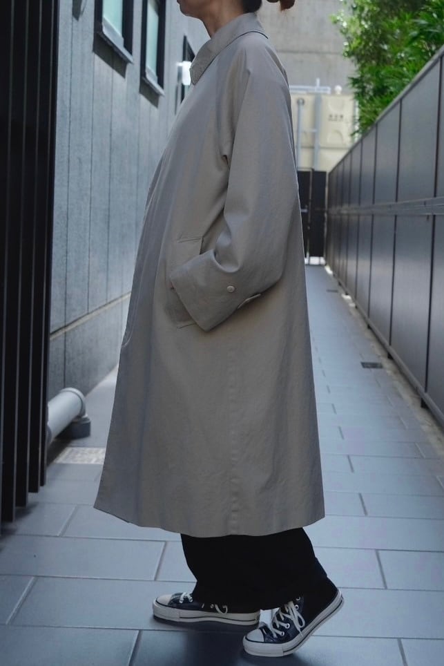 COMOLI(コモリ) / コットンギャババルカラーコート -BEIGE-(A03-04002