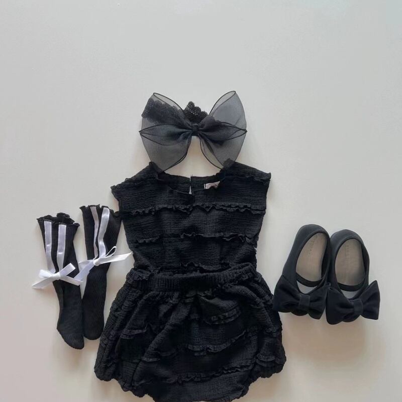 【BABY&KID】夏新作 しわノースリーブセットアップ