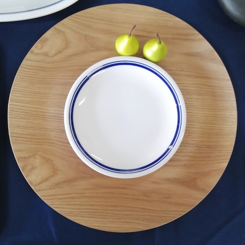 コントルノ　ブルー 18cmプレート　パン皿　カフェ風食器　業務用食器