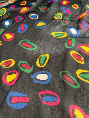 Colorful spotted scarf