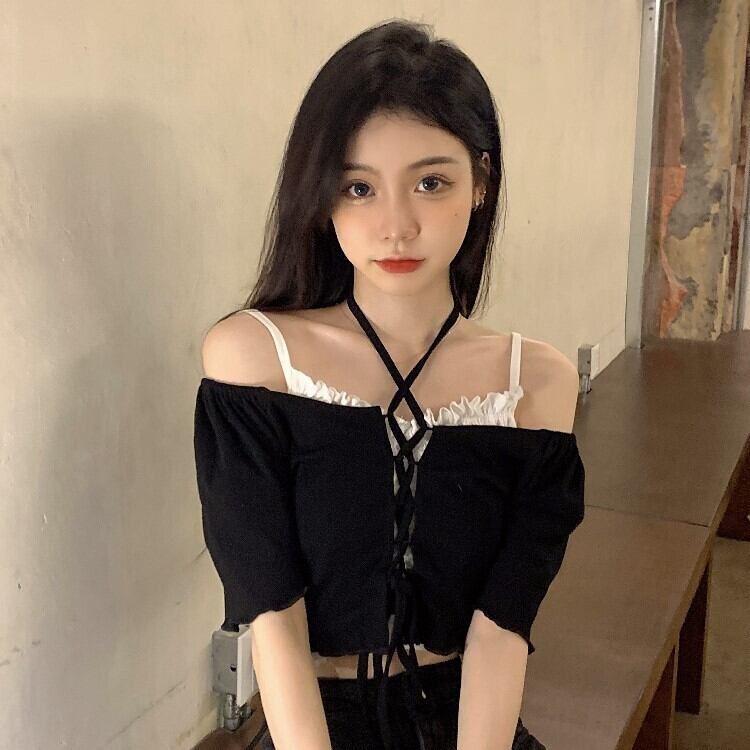 バンドTシャツ サマーショートトップス 大人ガーリー スウィート キュート カジュアル 夏物 ピュア YY-ファッション67087136307