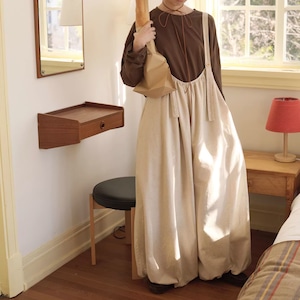 裾絞りボリュームサロペット ・9959 裾絞りボリュームサロペット ・9959