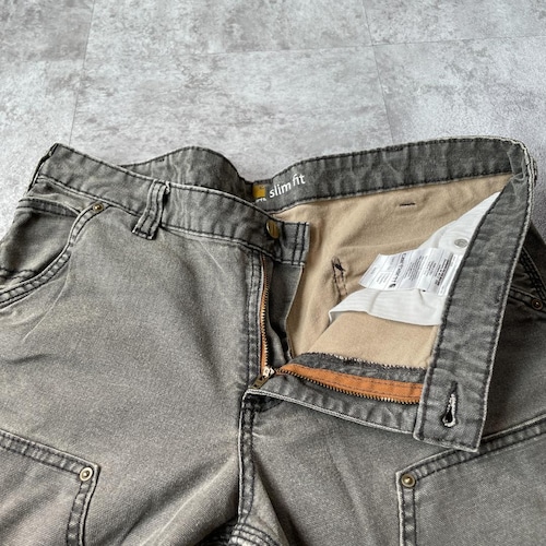20s グレー ダブルニー Carhartt W35 L30 詳細写真7