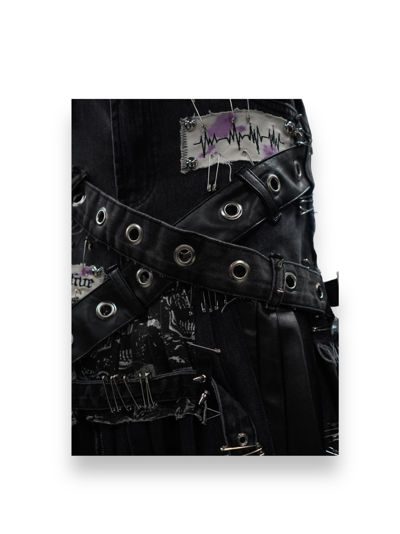 【RUPTIVEY】remake punk skirt"慘舞"