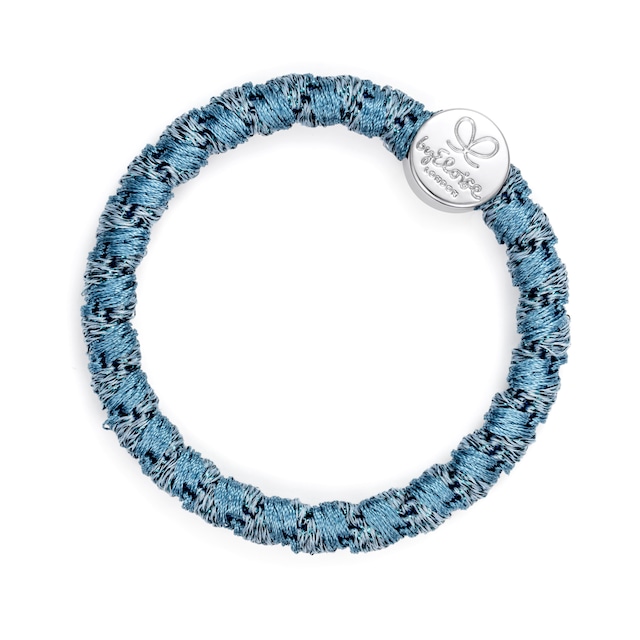 Woven Silver Circle Atlantic Blue _WS-5-115