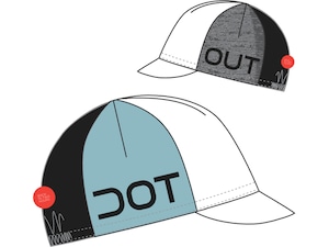 DOT OUT ドットアウト　サイクルキャップ　 Team Cap  015 white-light blue-grey