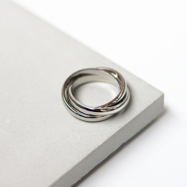 316L triple ring【SILVER】#r75
