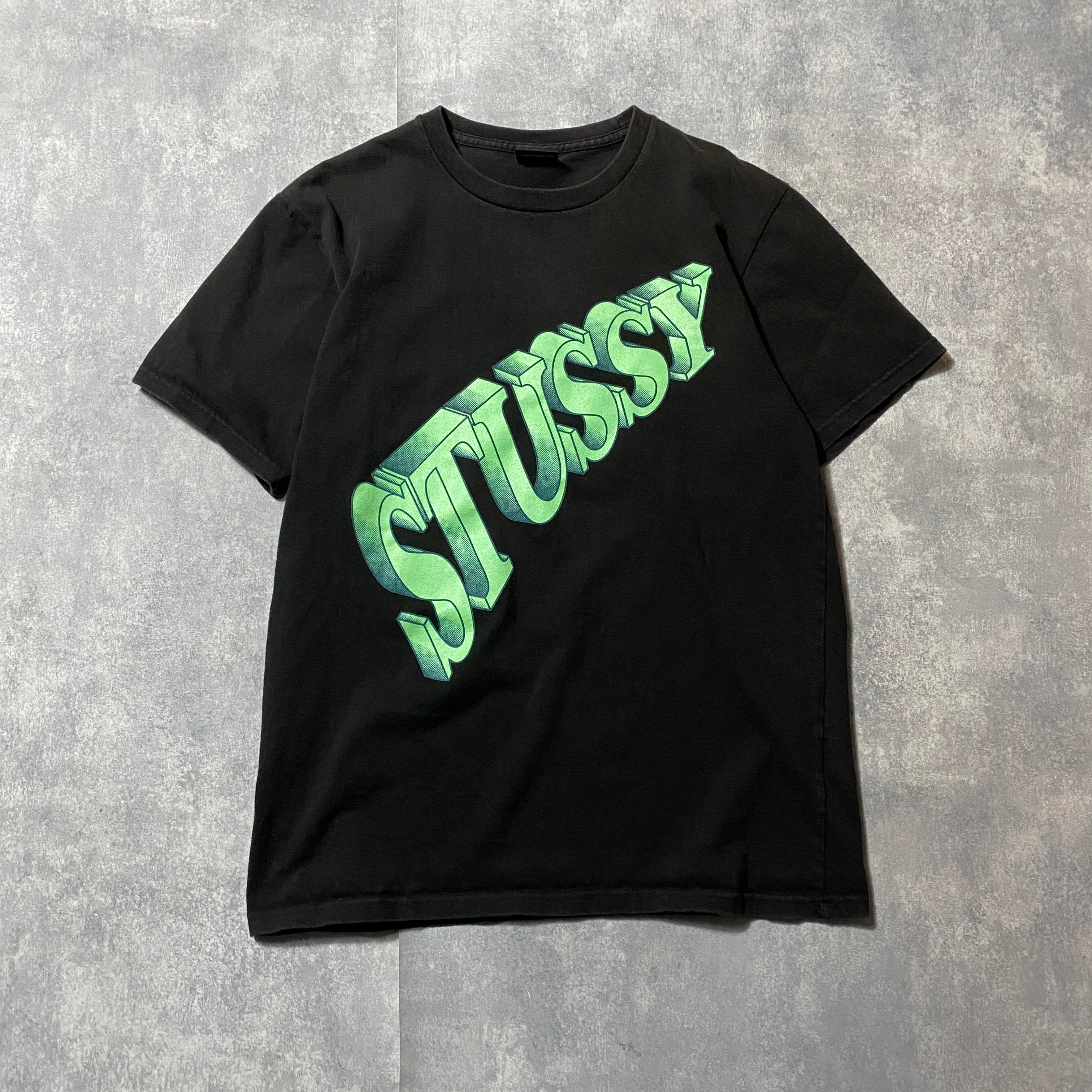 stussy ステューシー イニシャル 立体プリント Tシャツ ...