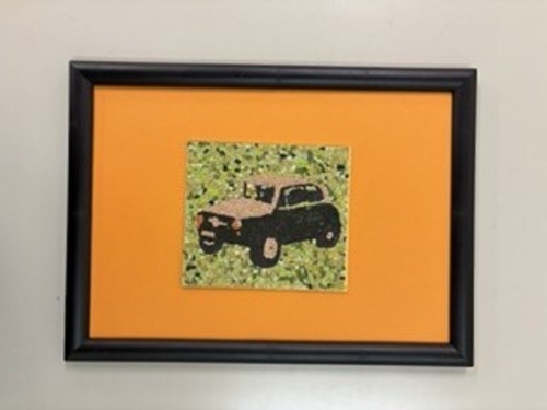 【レザーアート】車