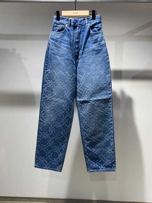 【24SS】FETICO フェティコ / LASER-CUT WIDE JEANS