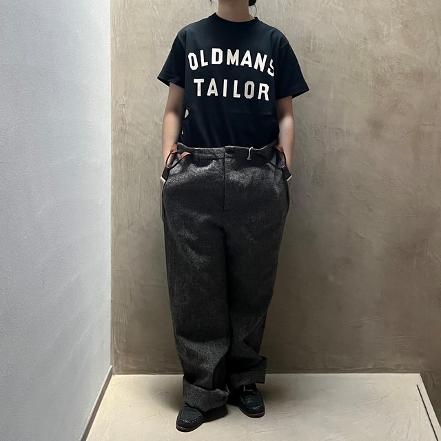 R&D.M.Co-/OLDMAN'S TAILOR COMPACT 裏起毛 HALF SLEEVE White #5376