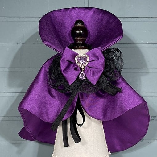 大型犬OK ハロウィン 魔女っ子パープルマント