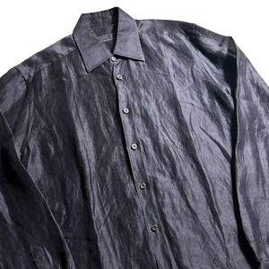 PRADA ramie × silk shirt
