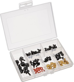 【数量限り】アイネックス(AINEX) ネジセット ケース付 ブラック SCW-03A-BK