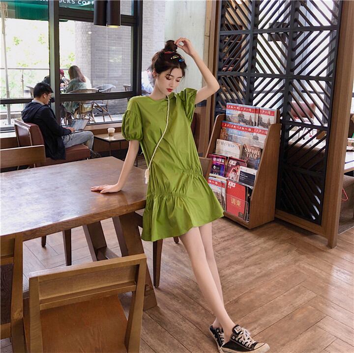 春夏 旅行 休日 大活用 夏 新着 韓国 ファッション ワンピース sweet系 カジュアル ロングスカート