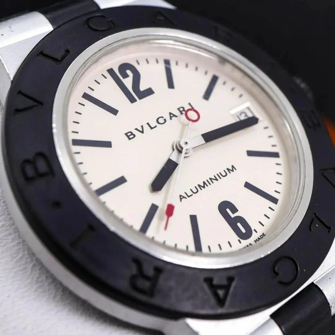 稼働 BVLGARI 腕時計 自動巻き アルミニウム オートマ メンズ3122