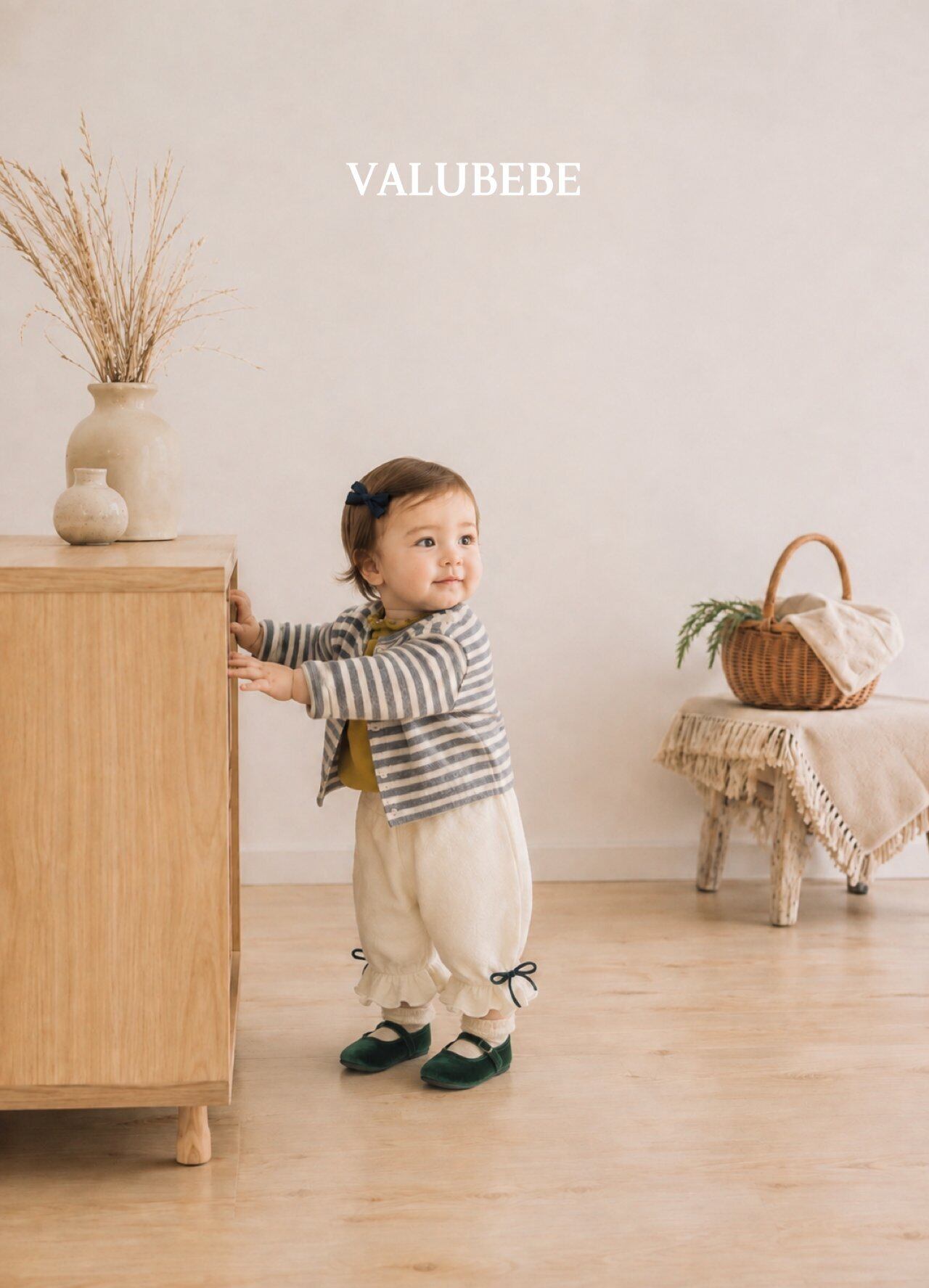 送料無料【予約】/ ストライプカーディガン / valubebe