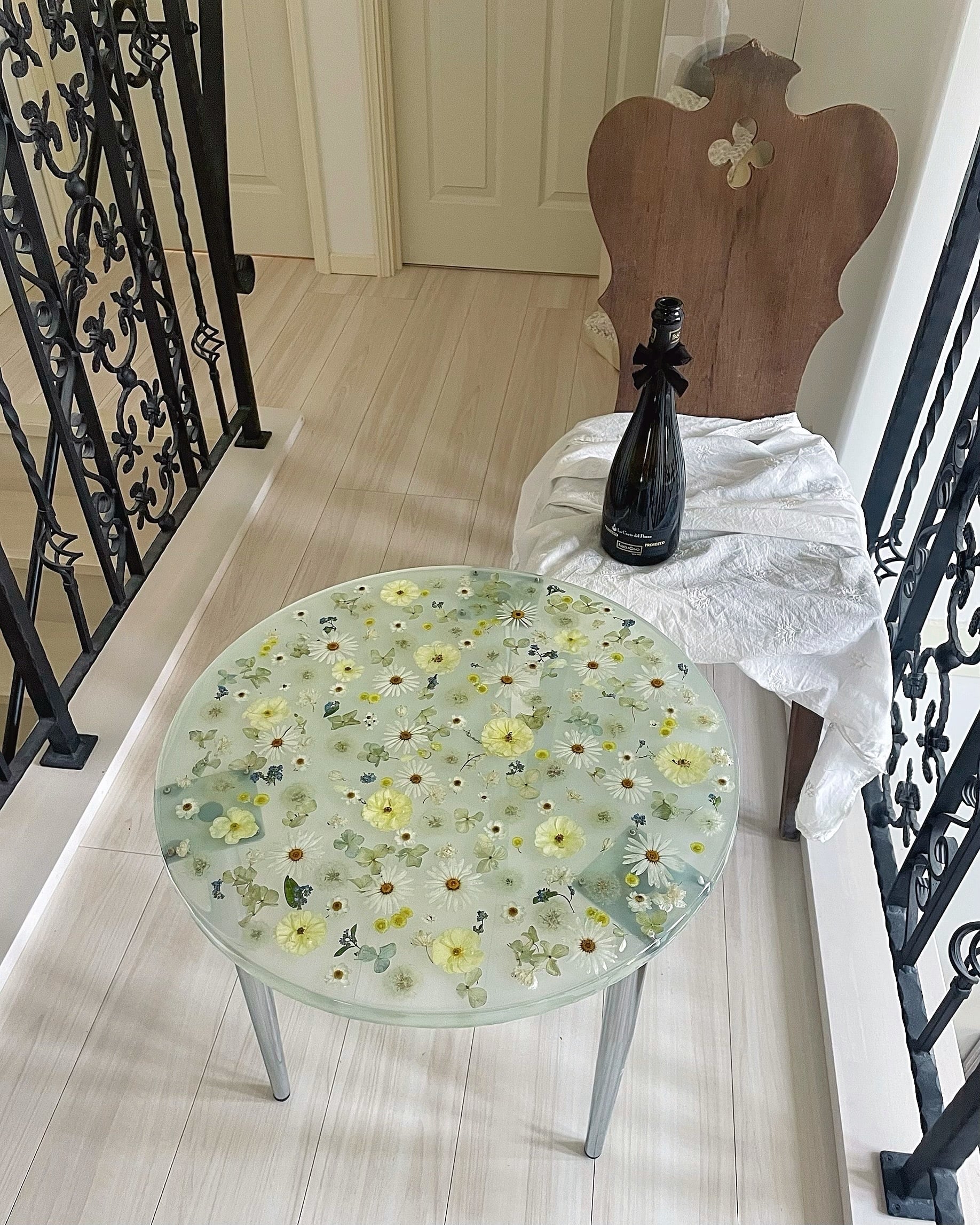 flower resin table ❉ レジン テーブル サイドテーブル コーヒー