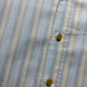 ETRO stand collar stripe shirt