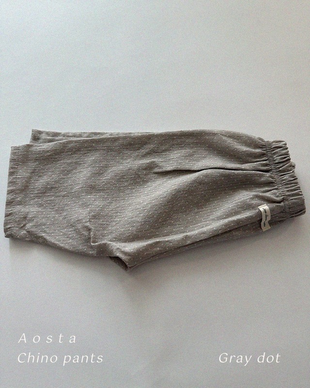 【Aosta】アイリーパンツ／ベージュドット（70~110cm）