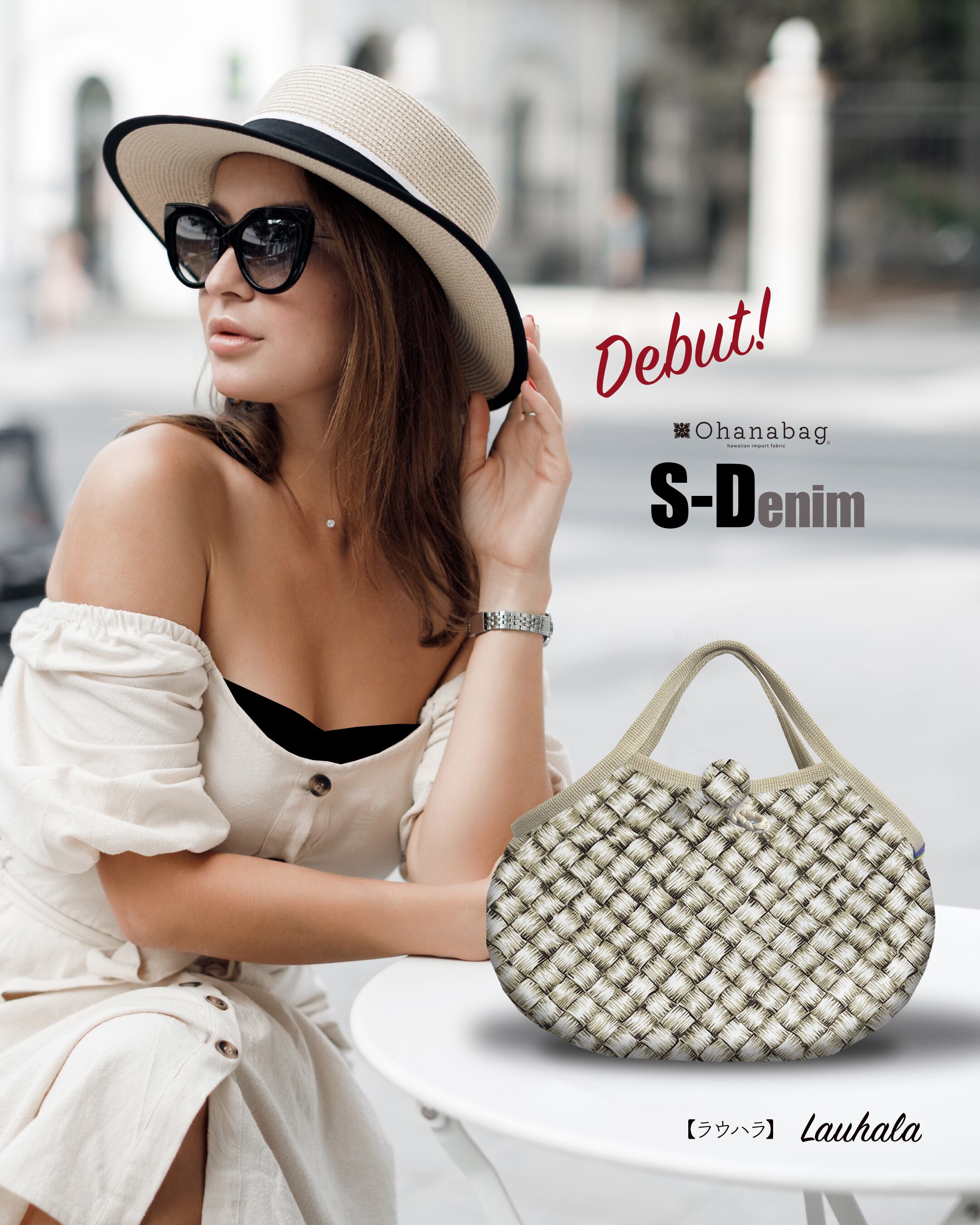 【S-Denim・ラウハラ】Hawaiian Ohana Bag/ S-Denim_054