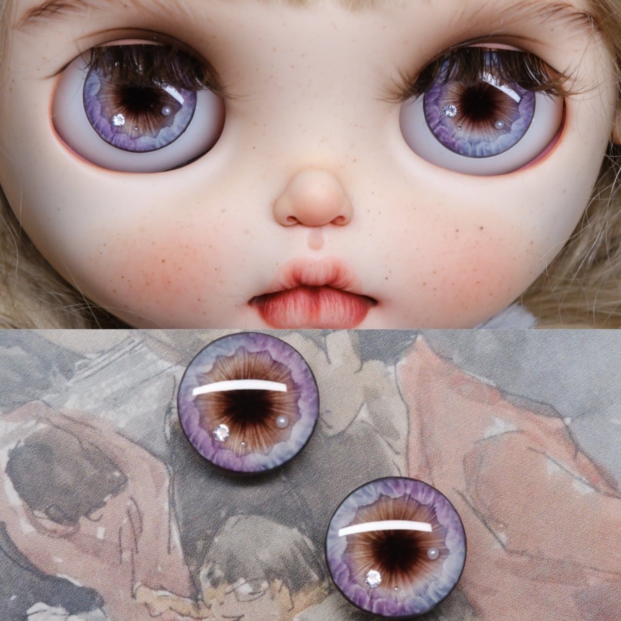 受注製作】【ブライス用アイチップ】ドールアイ Blythe カスタムアイ