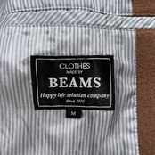 BEAMS ビームス 襟ニット メルトンウール ドンキー ジャケット サイズ M /キャメル