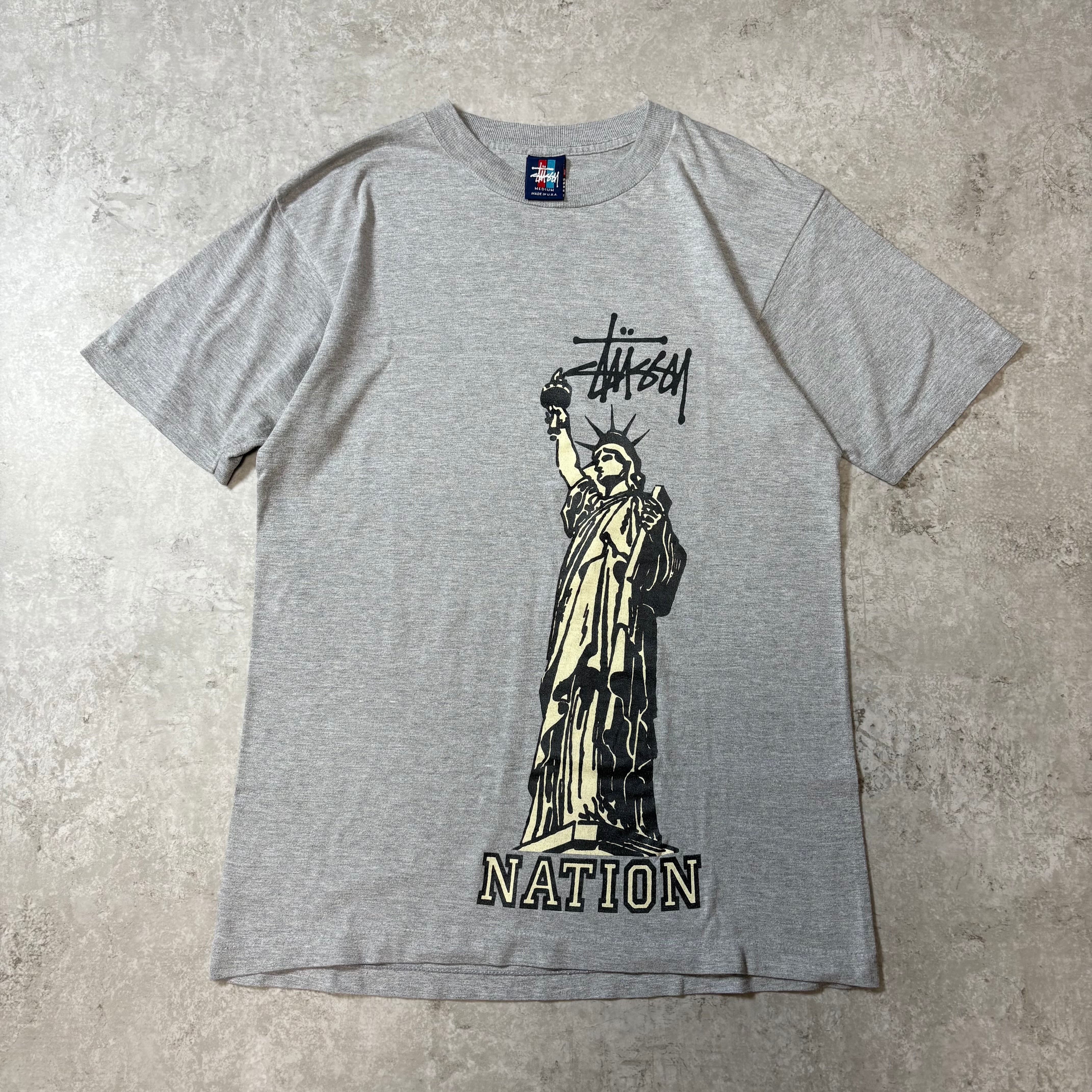 1990s~2000s "STUSSY" S/S T-shirt "自由の女神"