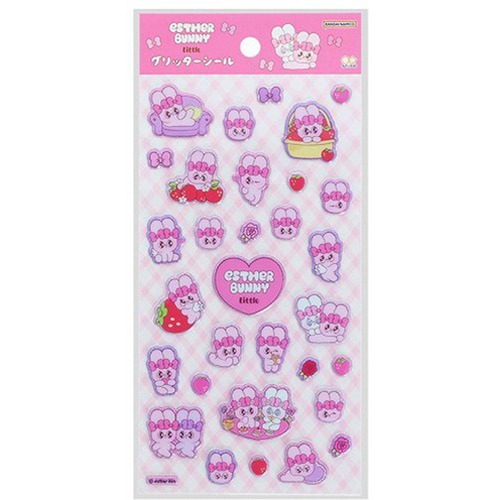【ロット販売】【10入】グリッターシール エスターバニーリトル ピンク(8821636)
