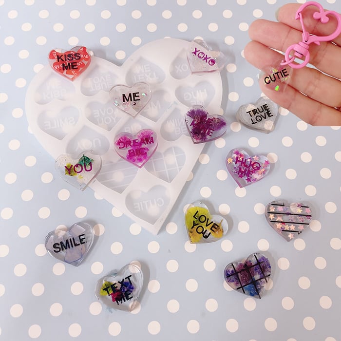 R-600 ✴︎new✴︎レジンカボション✴︎ハート型❤︎* R-600 ✴︎new✴︎レジンカボション✴︎ハート型❤︎* R-600 ✴︎new