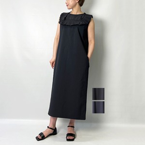 MARILYN MOON マリリンムーン Taffeta raffle detail dress 4242-166 2024春夏新作 [送料無料]