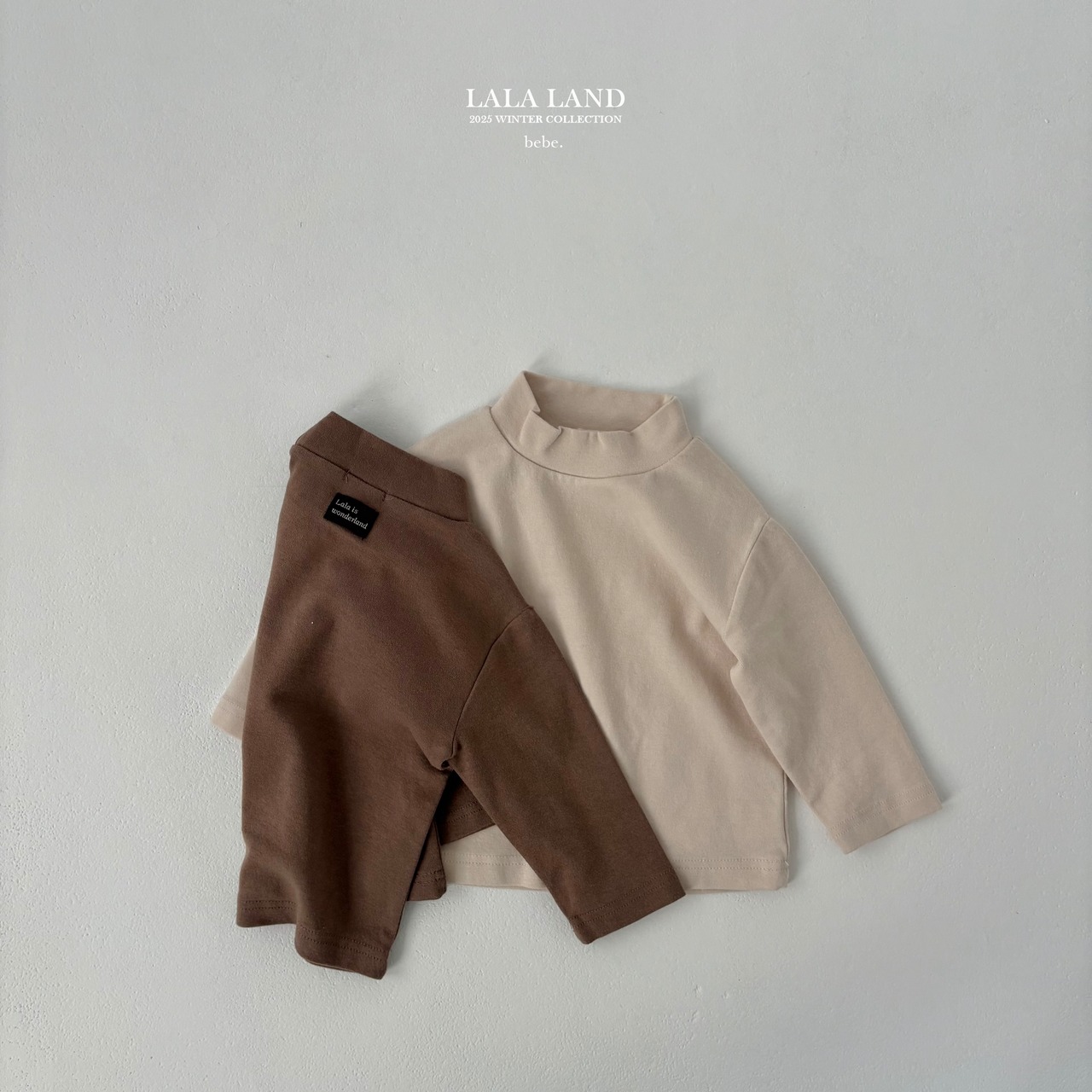LALALAND 25/WI(Baby)Peach turtleneck tee