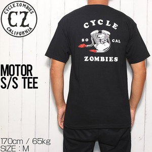半袖Tシャツ バックプリント Cycle Zombies サイクルゾンビーズ MOTOR S/S TEE CZ-MTSS-050L